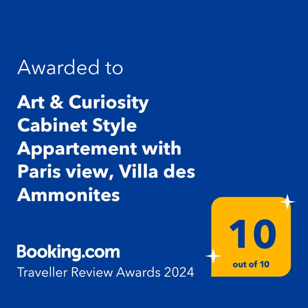 Art & Curiosity Cabinet Style Appartement With Paris View, Villa Des Ammonites Meudon Exterior photo